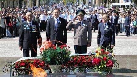 Жамбылдықтар Жеңіс күнін атап өтті