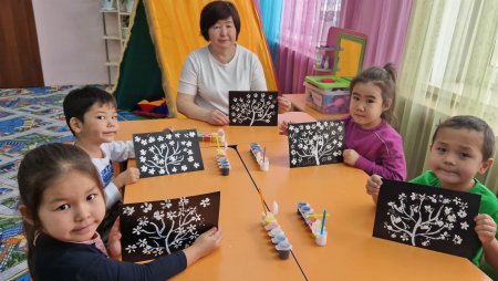 Пилоттық жоба мектеп алды "Көгершін" тобы