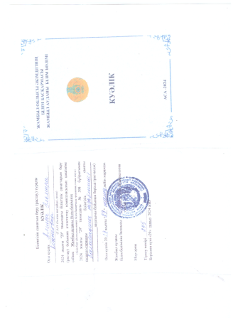 Қағиданың 113-тармағында көрсетілген құжаттар тізбесі: